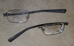 broken Nike eyeglasses