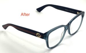 gucci glasses temple repair