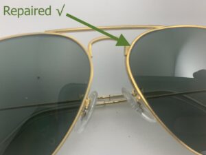 Repaired Rayban sunglasses